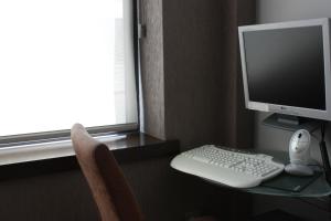 TV a/nebo společenská místnost v ubytování Hotel Pontes do Eume