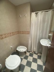 Koupelna v ubytování Complejo de cabañas en Nono