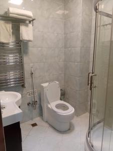 Koupelna v ubytování Shane Hotel