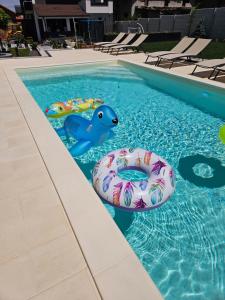 Bazén v ubytování Pensiunea ART nebo v jeho okolí