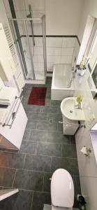 Koupelna v ubytování Ferienwohnung Marbachtal Bad Kissingen