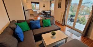 Posezení v ubytování Ferienwohnung Marbachtal Bad Kissingen