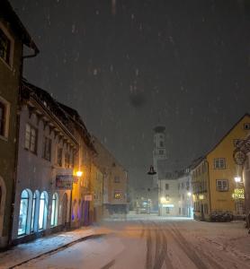 Isny Zentrum Studio Appartement v zimě