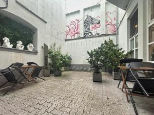 Posezení v ubytování HAVENU Hotel Quartier 8