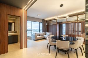 Posezení v ubytování TVT - Estúdios de luxo no centro de Florianópolis