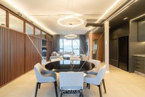 Posezení v ubytování TVT - Estúdios de luxo no centro de Florianópolis