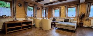 Χώρος καθιστικού στο Sauna Chata BedRich