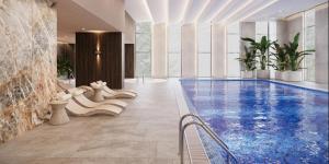 Swimmingpoolen hos eller tæt på Domki HORYZONT