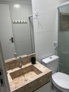 Koupelna v ubytování Apartamento Jubiaba Ilheus + 13 fotografií