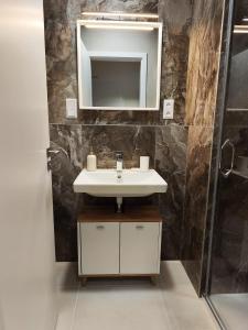 Et badeværelse på Diamond Apartment Brno + 2 billeder