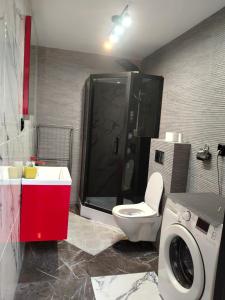 Ένα μπάνιο στο Pokoje wynajem Macierzysz