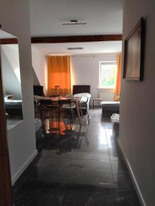 Χώρος καθιστικού στο Pokoje wynajem Macierzysz