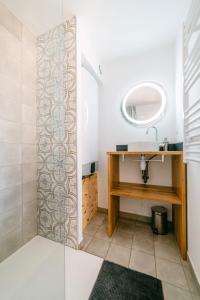 Koupelna v ubytování Confort et modernité au cœur de l'Aubrac