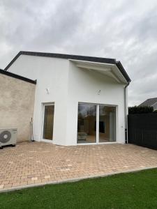 Bygningen som feriehuset ligger i