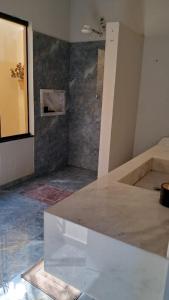 Enjoy Canastra في ديلفينوبوليس: غرفة غير مكتملة بها دش وسطح عمل