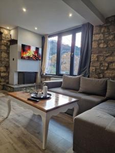 Posezení v ubytování Vasiliki Pramanta villas