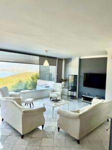 Χώρος καθιστικού στο VİLLA ÇAPA