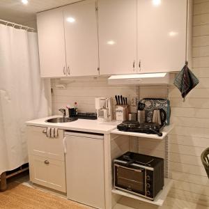 Η κουζίνα ή μικρή κουζίνα στο Gästhus öppen planlösning