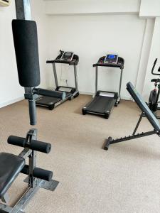 Γυμναστήριο ή/και όργανα γυμναστικής στο Flat no Centro de Campo Grande