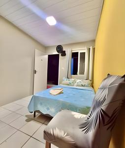 Giường trong phòng chung tại #FInALdeSeMaNaTop em Matinhos a 50m da PrAiA