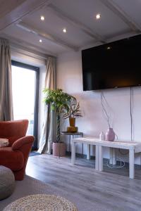 Μια τηλεόραση ή/και κέντρο ψυχαγωγίας στο L&L BnB - 2 Apartments in Immenstadt am Alpsee +5 φωτογραφίες