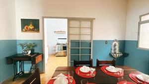 Giường trong phòng chung tại Casa Dona Ermelinda