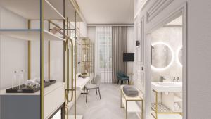 Et badeværelse på SOPHIA PALACE Hotel Budapest + 102 billeder