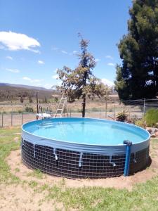 a large pool in the middle of a field at Vrugtegeur Accomodation in Koo