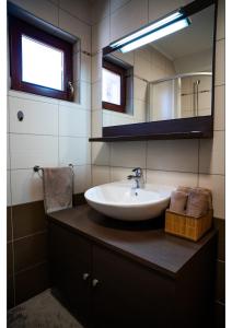 a bathroom with a sink and a mirror at Holiday home Maša - Kupres in Kupres