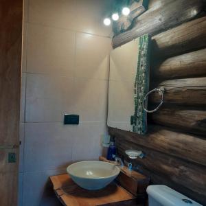 Et badeværelse på Cabaña Eluney