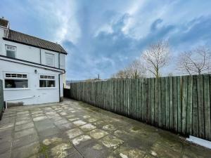 Bygningen som feriehuset ligger i