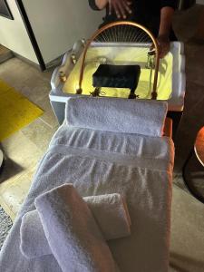 Χώρος καθιστικού στο L'Écrin de l'Amour