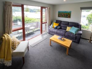 Χώρος καθιστικού στο Seaview Akaroa