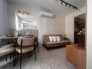 En eller flere senge i et værelse på Luxurious studio next to Confeitaria Colombo