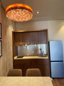 Kuchyň nebo kuchyňský kout v ubytování Lux Apartment in Dreamland Oasis