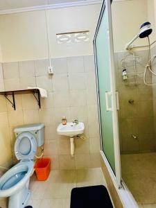 Koupelna v ubytování Oceanfront 3BR Comfort Apartment with AC, Wifi and Backup Power + 16 fotografií