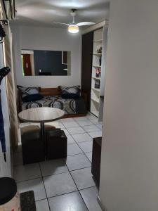 Χώρος καθιστικού στο Consulado Americano apto 1 dorm na frente do Consulado EUA com garagem