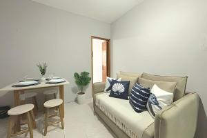 Et opholdsområde på Belíssimo Apê, a 5 min da Praia, até 4 pessoas.