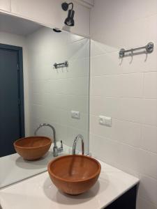 Koupelna v ubytování bakuriani apart hotel room 201