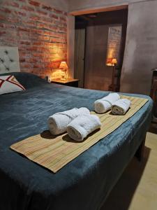 un letto con sopra degli asciugamani di Complejo Volcanes de la Puna a Tinogasta Altre 20 foto