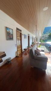 Χώρος καθιστικού στο Posada Casa Linda