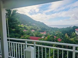 a view from the balcony of a house at Chez Pascal in Terre-de-Haut
