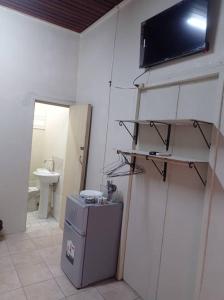 Koupelna v ubytování Bed and Breakfast