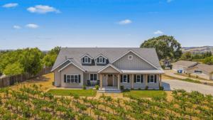 an aerial view of a house at Cooperage by AvantStay Vineyard Views Soccer in Templeton