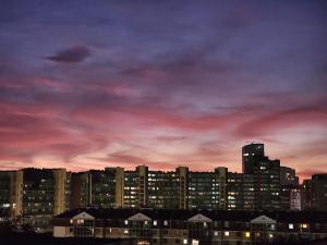 Udsigt til Pristina eller udsigt til byen taget fra lejligheden