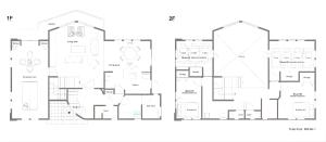 a floor plan of a house at Hakone Ninotaira Cottage in Onsensō +48 photos