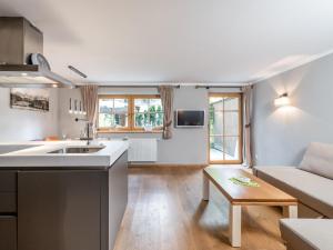 Kuchyň nebo kuchyňský kout v ubytování Kaiserblick