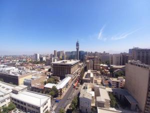 an aerial view of a city with buildings at Metroapart 1 in Santiago