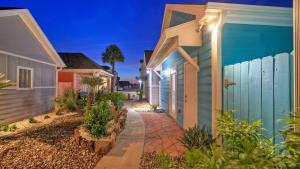 El edificio en el que está la casa vacacional