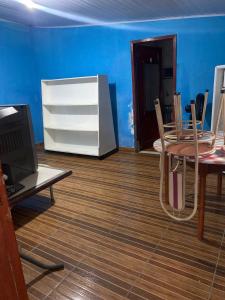 Η κουζίνα ή μικρή κουζίνα στο Kitnet na praia de coroados